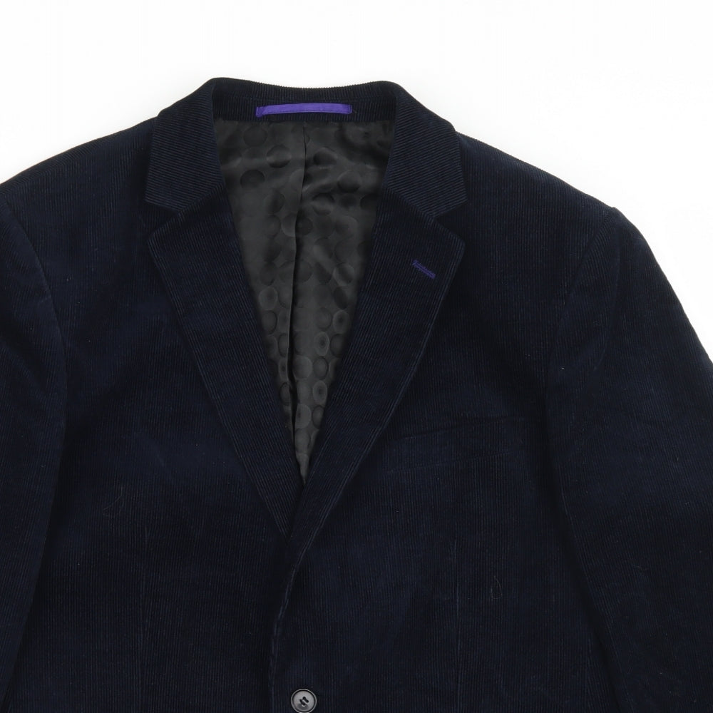The Suit Factory  Mens Blue  Cotton Jacket Blazer Size 44
