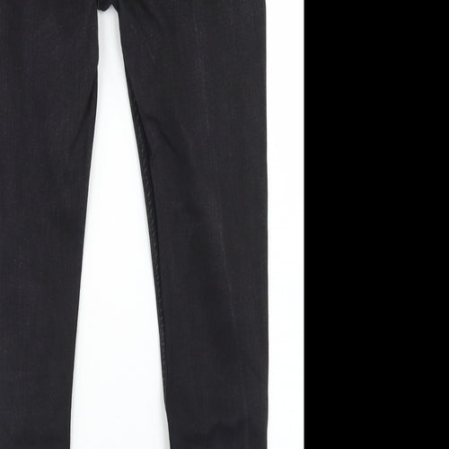 Hera Womens Black  Cotton Skinny Jeans Size 32 in L26 in Regular Button