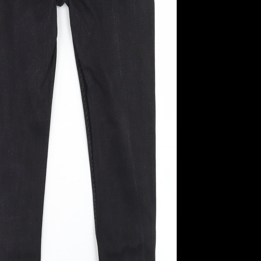 Hera Womens Black  Cotton Skinny Jeans Size 32 in L26 in Regular Button