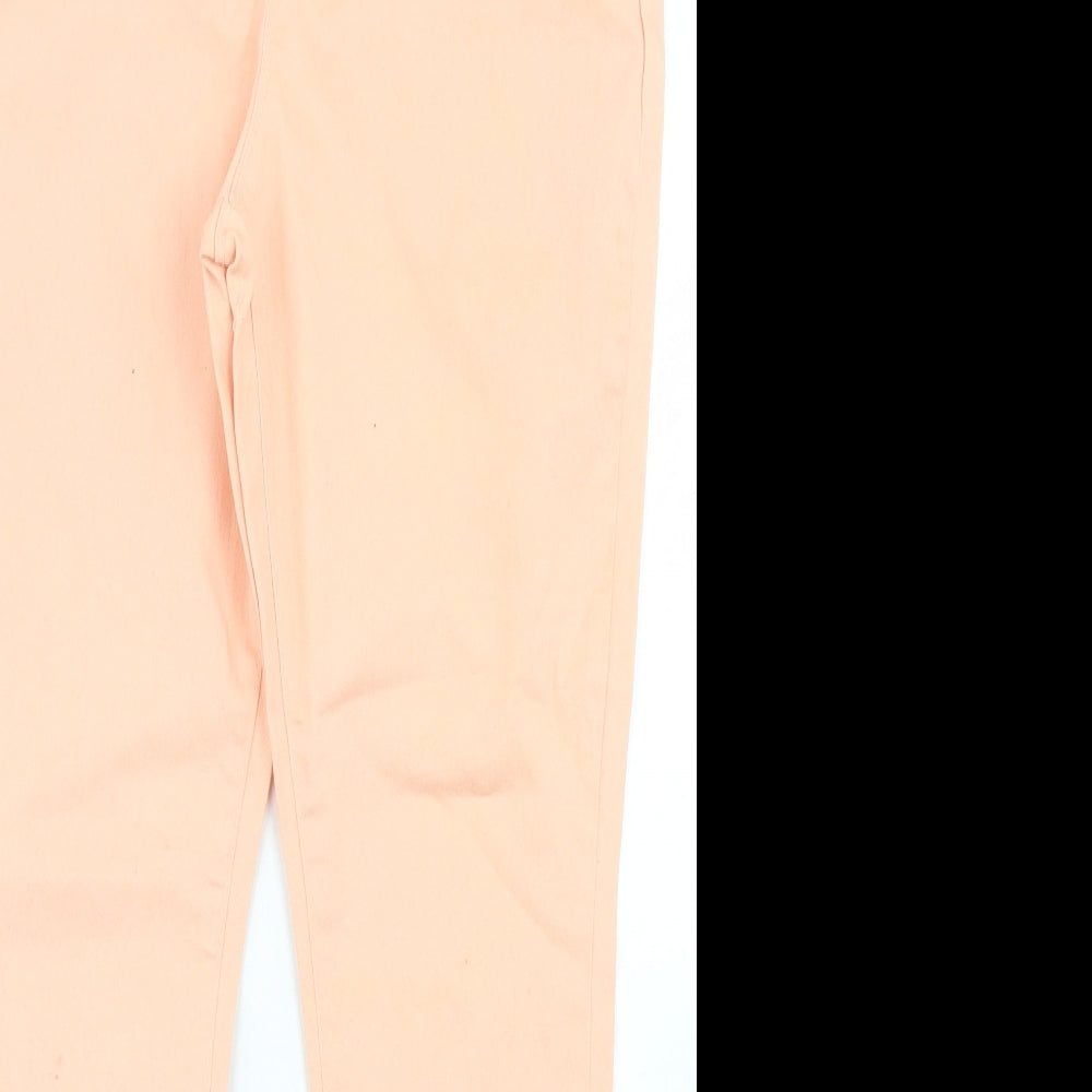 Pep & Co Womens Pink  Cotton Jegging Jeans Size 10 L28 in Regular