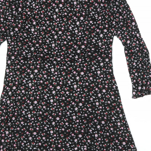 I SAW IT FIRST Womens Multicoloured Floral Viscose A-Line  Size 12  V-Neck Pullover
