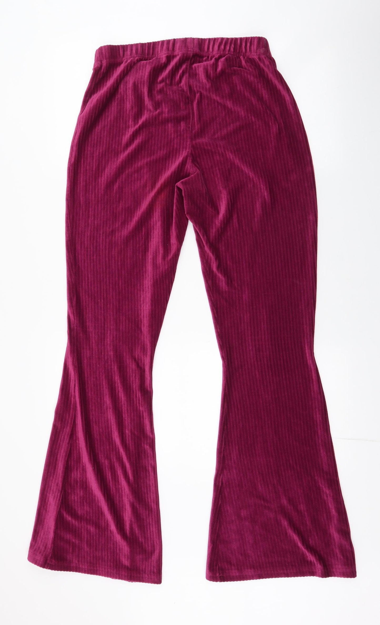 Urban Outfitters Womens Purple Striped Polyester Trousers  Size L L31 in Regular