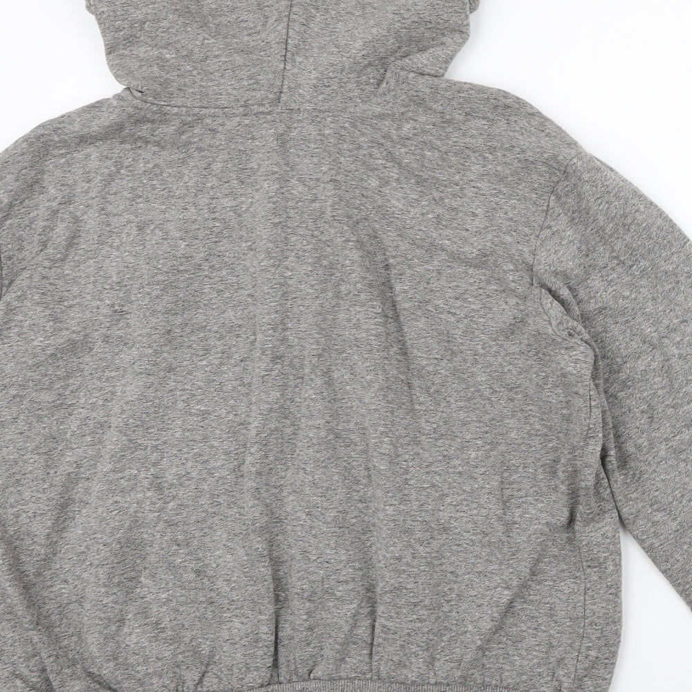 H&M Mens Grey  Cotton Full Zip Hoodie Size M