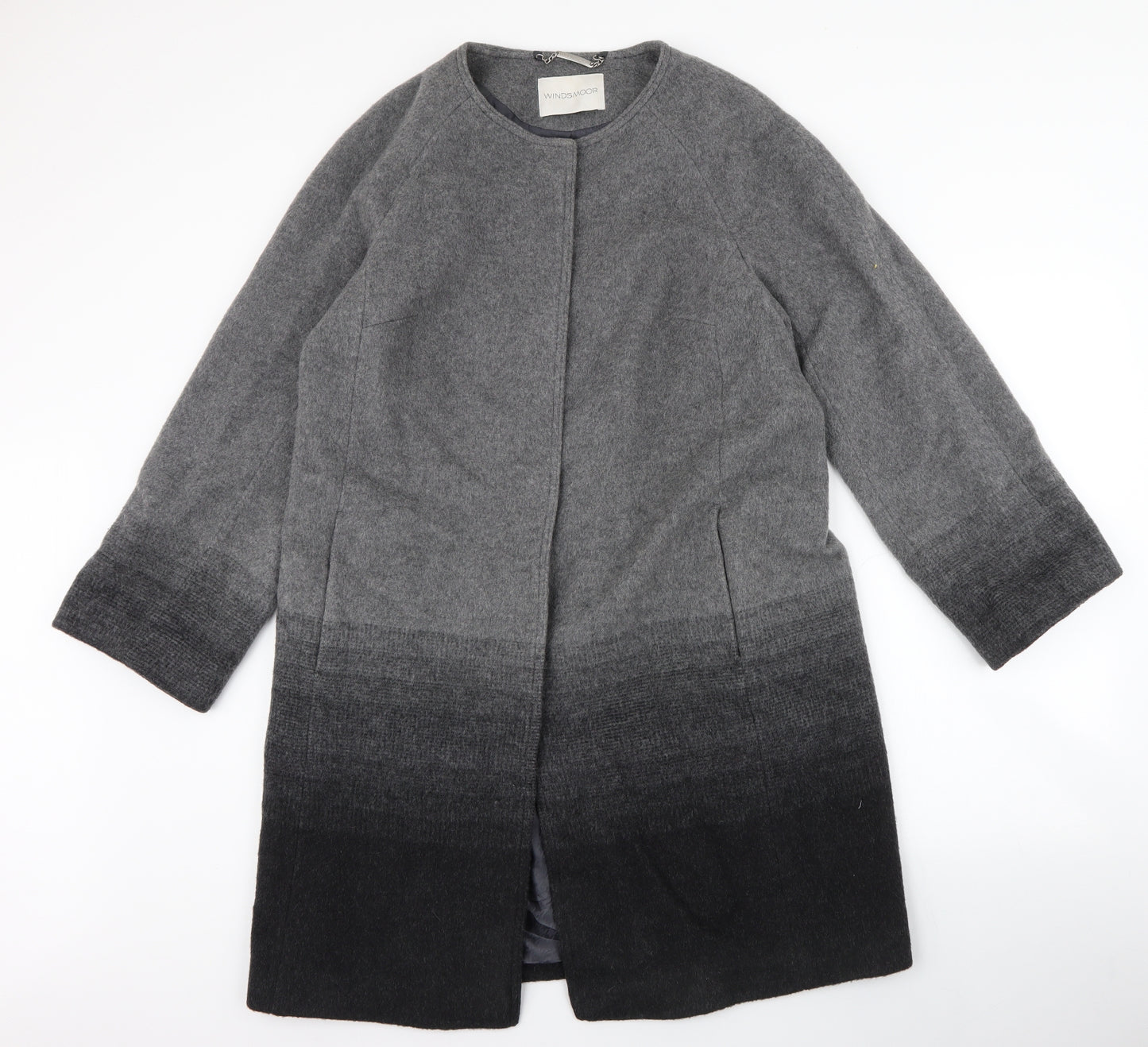 Windsmoor Womens Grey   Overcoat Coat Size 12  Button