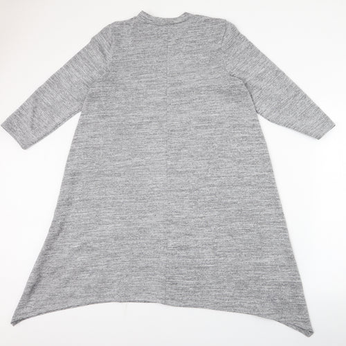 Papaya Womens Grey  Polyester Trapeze & Swing  Size M  High Neck Pullover