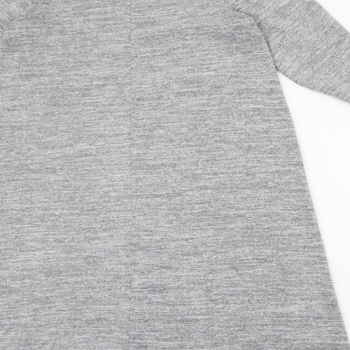 Papaya Womens Grey  Polyester Trapeze & Swing  Size M  High Neck Pullover