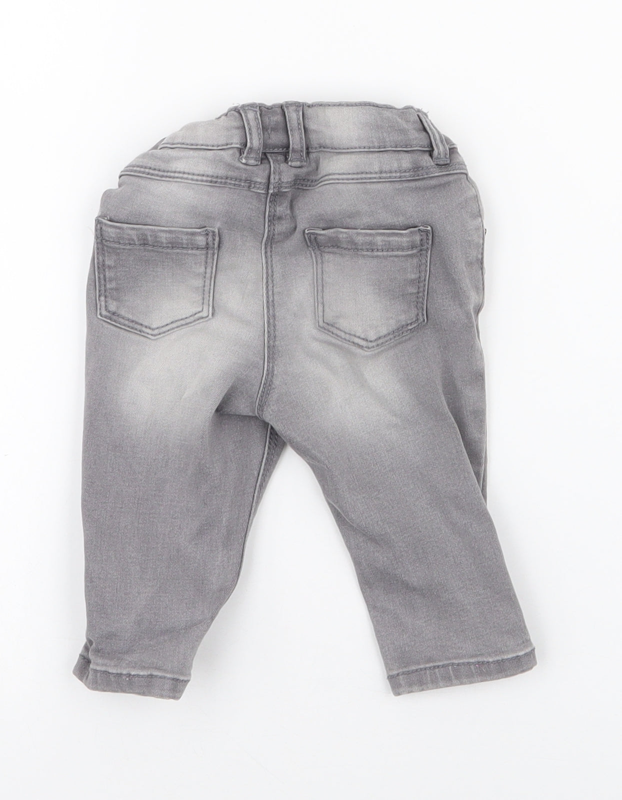 NEXT  Grey  Cotton  Jeans Size 3-6 Months  Button