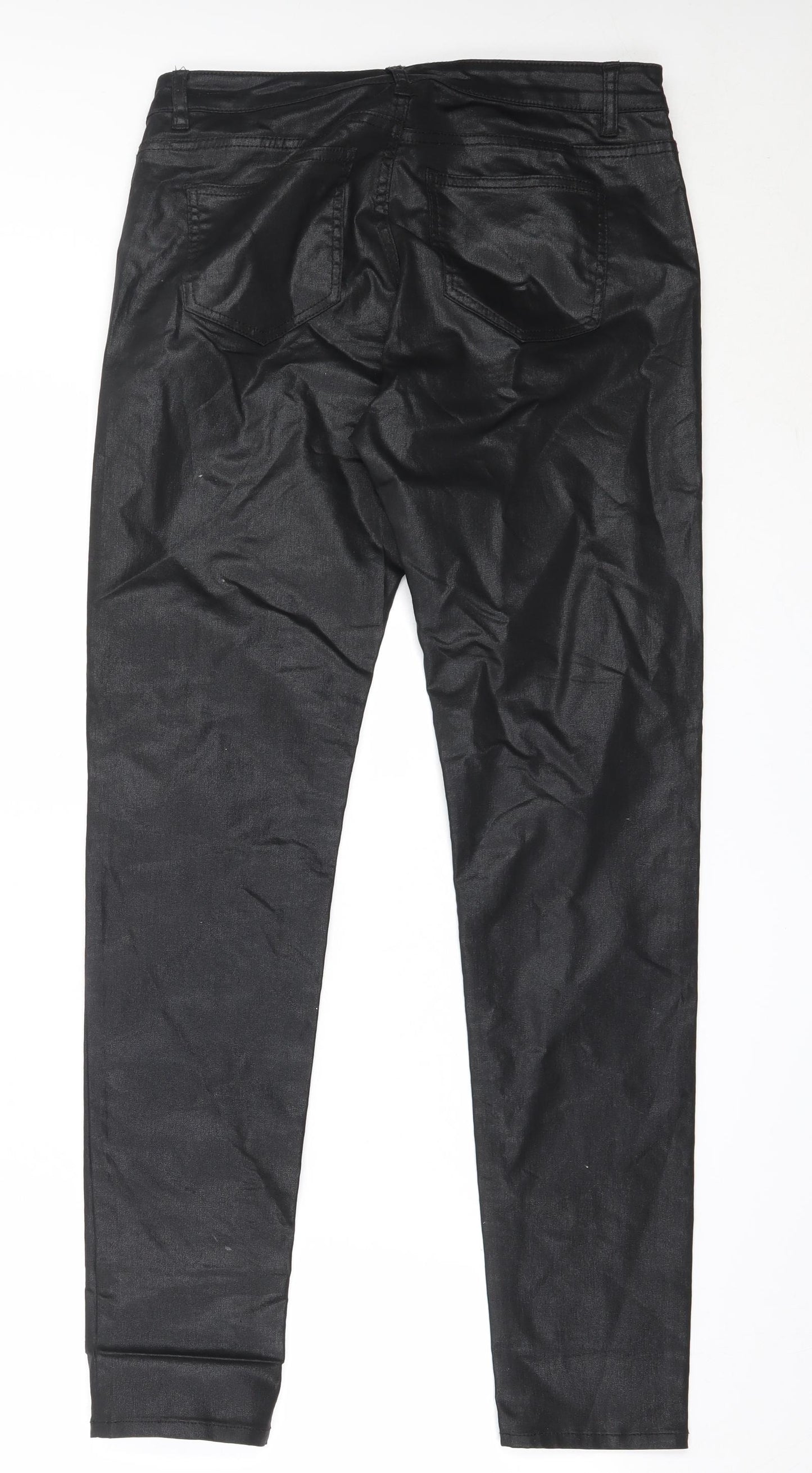 H&M Womens Black  Cotton Skinny Jeans Size 40 L30 in Regular