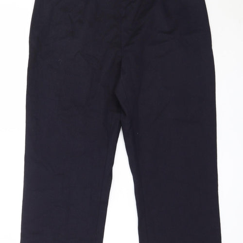 Berkertex Womens Blue  Cotton Trousers  Size 12 L22.5 in Regular