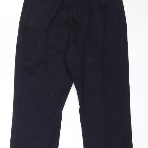 Berkertex Womens Blue  Cotton Trousers  Size 12 L22.5 in Regular