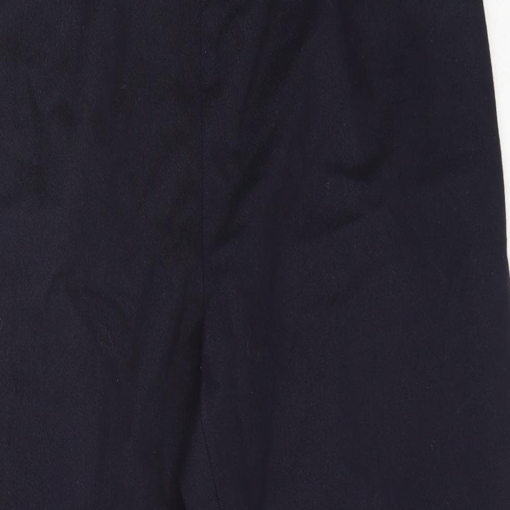 Berkertex Womens Blue  Cotton Trousers  Size 12 L22.5 in Regular