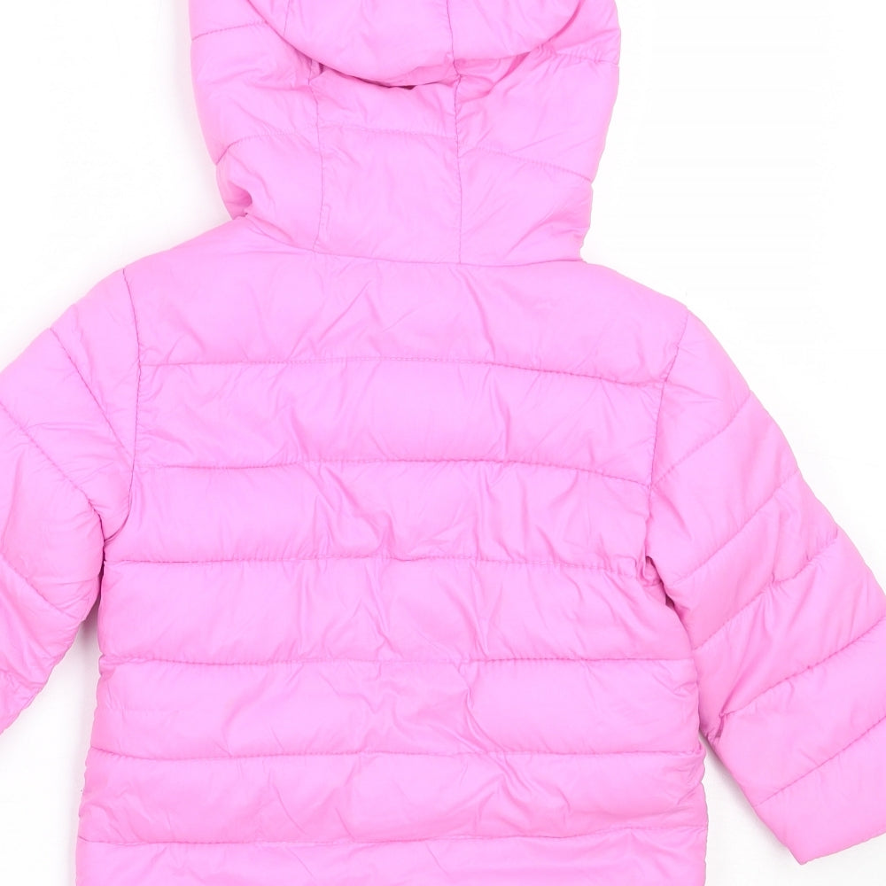 Lupilu Girls Pink   Puffer Jacket Coat Size 2-3 Years