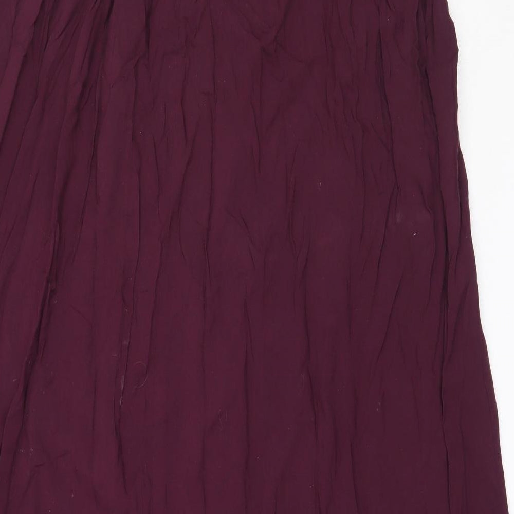 New Look Womens Purple  Viscose Maxi Skirt Size 14
