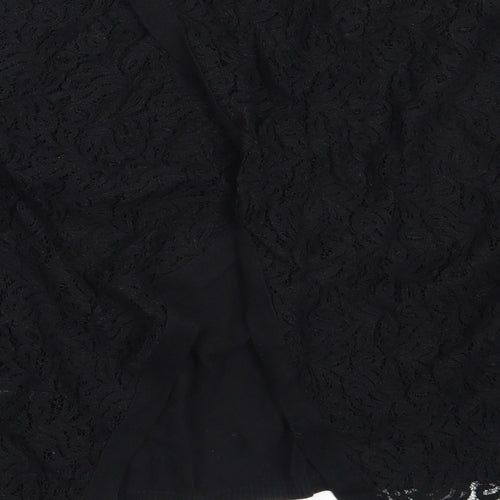 NEXT Womens Black Round Neck  Cotton Pullover Jumper Size 12