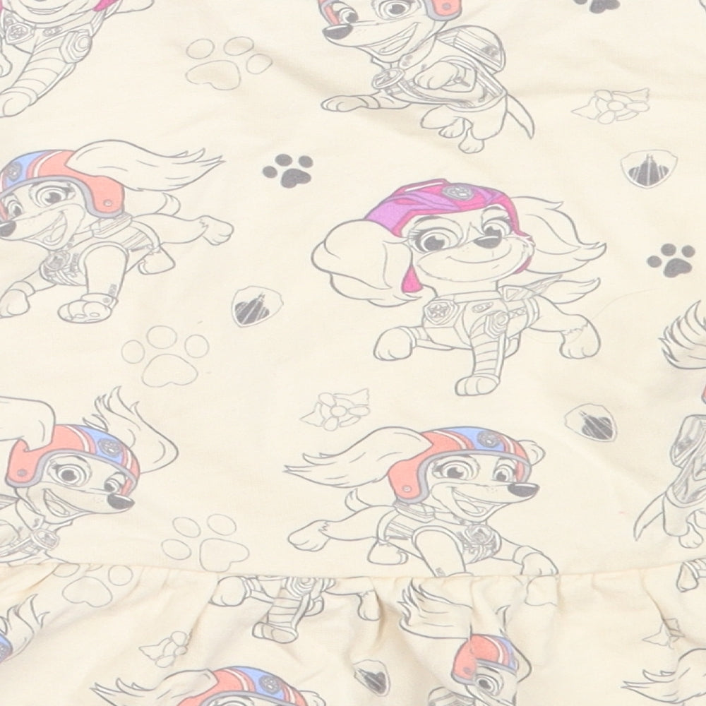 George Girls Ivory  Cotton Pullover Jumper Size 12-18 Months   - paw patrol