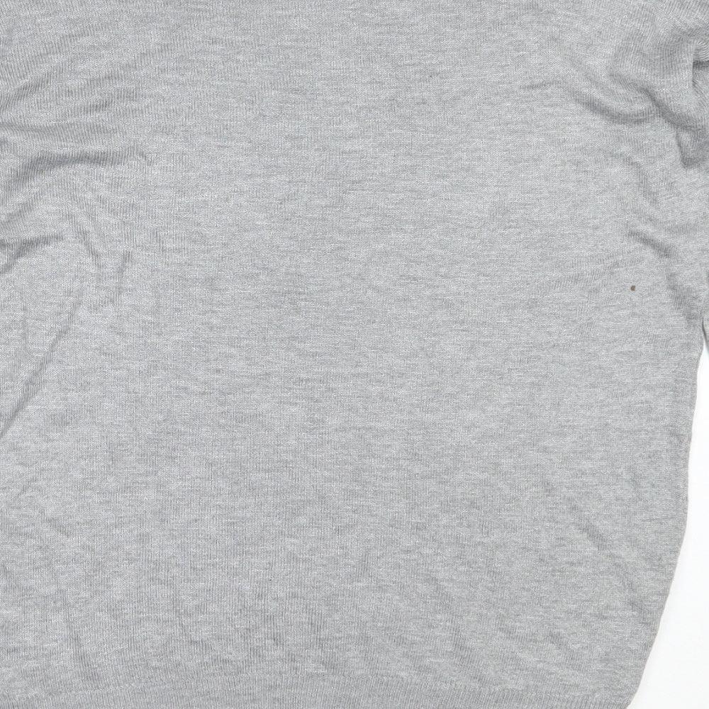 Atmosphere Womens Grey Round Neck  Acrylic Pullover Jumper Size 8