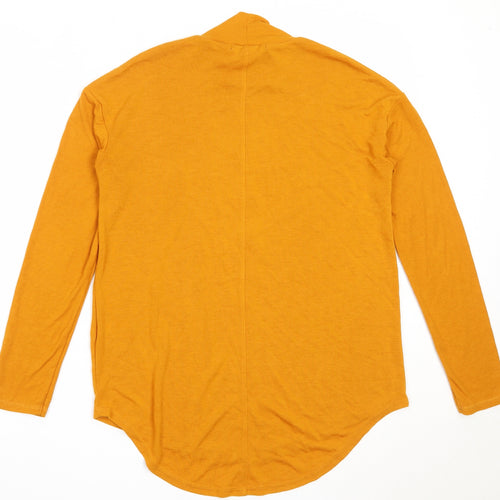 NEXT Womens Yellow High Neck  Viscose Pullover Jumper Size 6