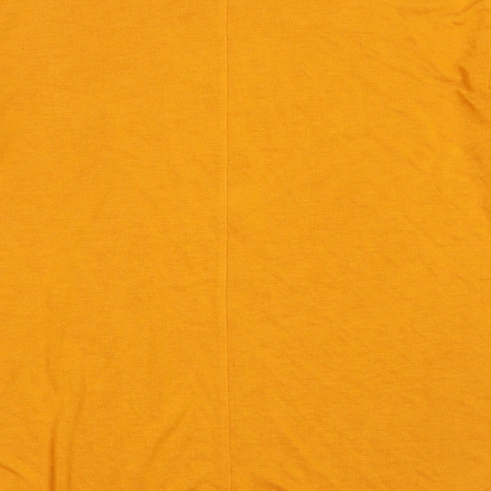 NEXT Womens Yellow High Neck  Viscose Pullover Jumper Size 6