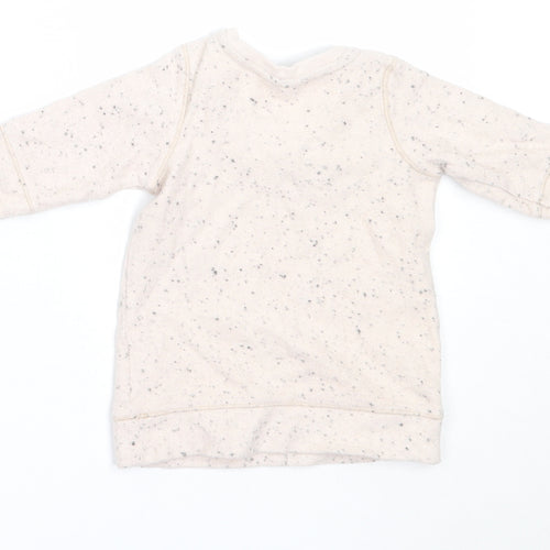 NEXT Girls Ivory  Cotton Pullover Jumper Size 0-3 Months