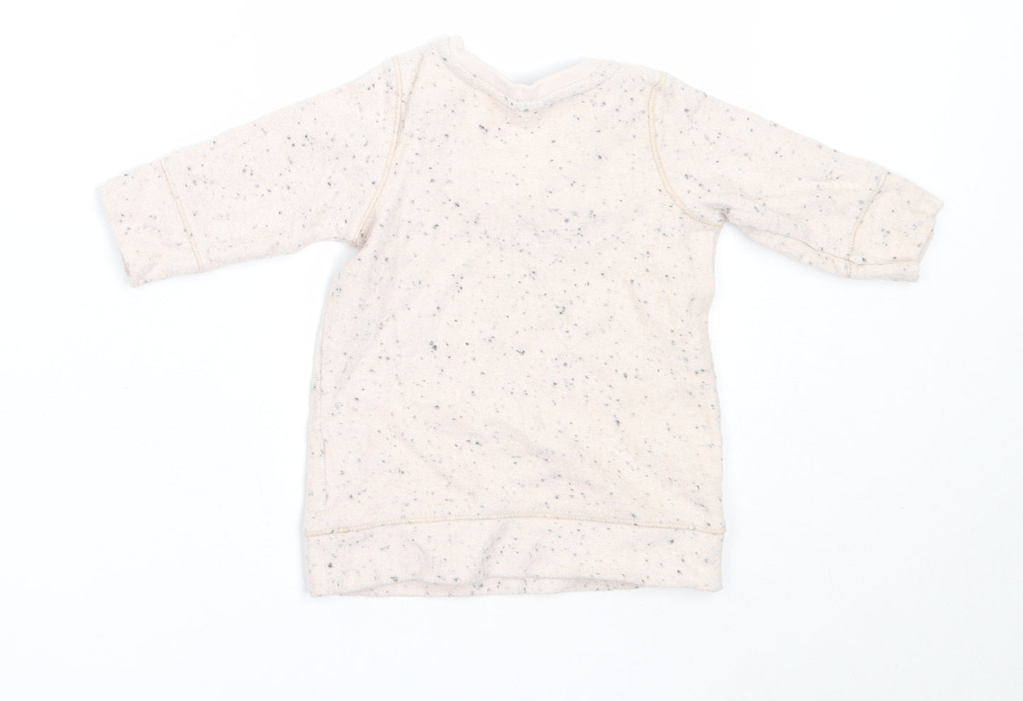 NEXT Girls Ivory  Cotton Pullover Jumper Size 0-3 Months