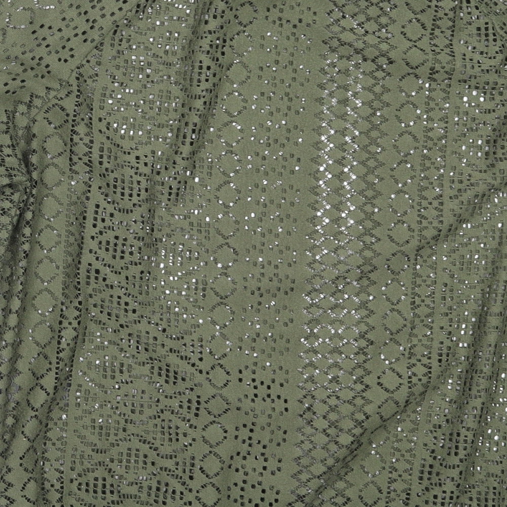 NEXT Womens Green Round Neck  Polyester Pullover Jumper Size 6