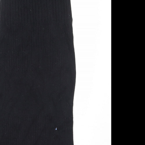 River Island Womens Black High Neck  Viscose Vest Jumper Size 8
