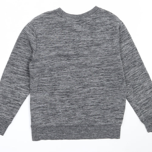 H&M Boys Grey  Cotton Pullover Sweatshirt Size 9-10 Years