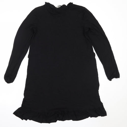 Matalan Womens Black  Viscose Trapeze & Swing  Size S  Round Neck