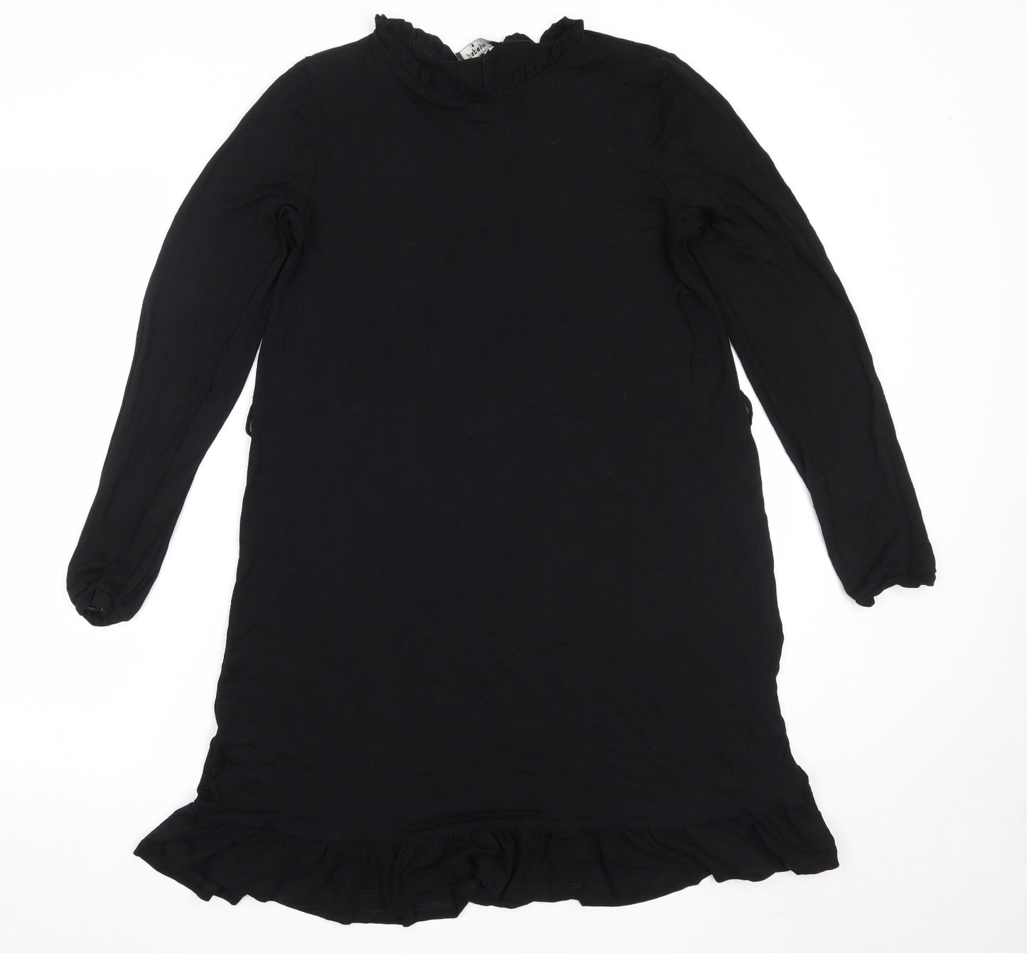 Matalan Womens Black  Viscose Trapeze & Swing  Size S  Round Neck