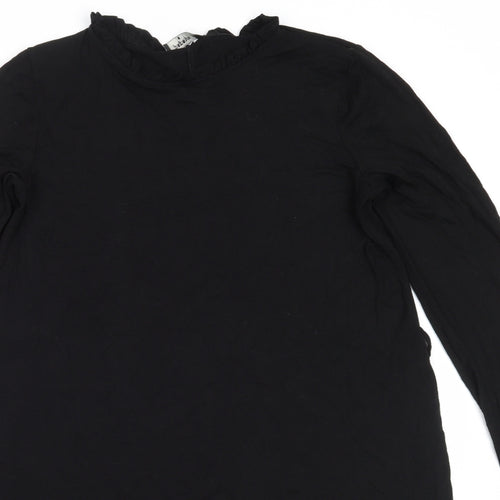 Matalan Womens Black  Viscose Trapeze & Swing  Size S  Round Neck
