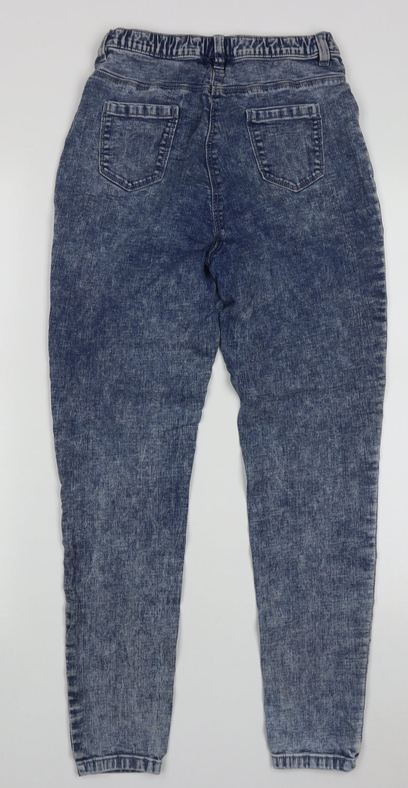 NEXT Girls Blue  Cotton Skinny Jeans Size 15 Years  Regular Pullover - washed blue jeans