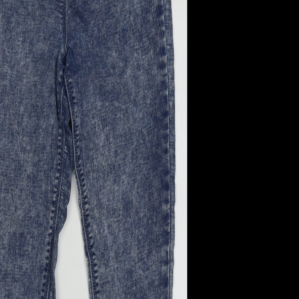 NEXT Girls Blue  Cotton Skinny Jeans Size 15 Years  Regular Pullover - washed blue jeans