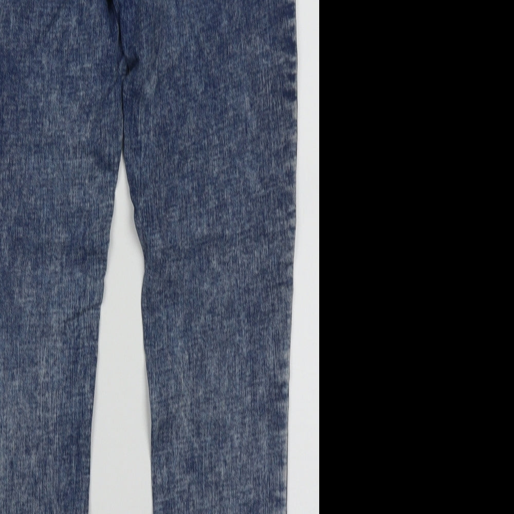 NEXT Girls Blue  Cotton Skinny Jeans Size 15 Years  Regular Pullover - washed blue jeans