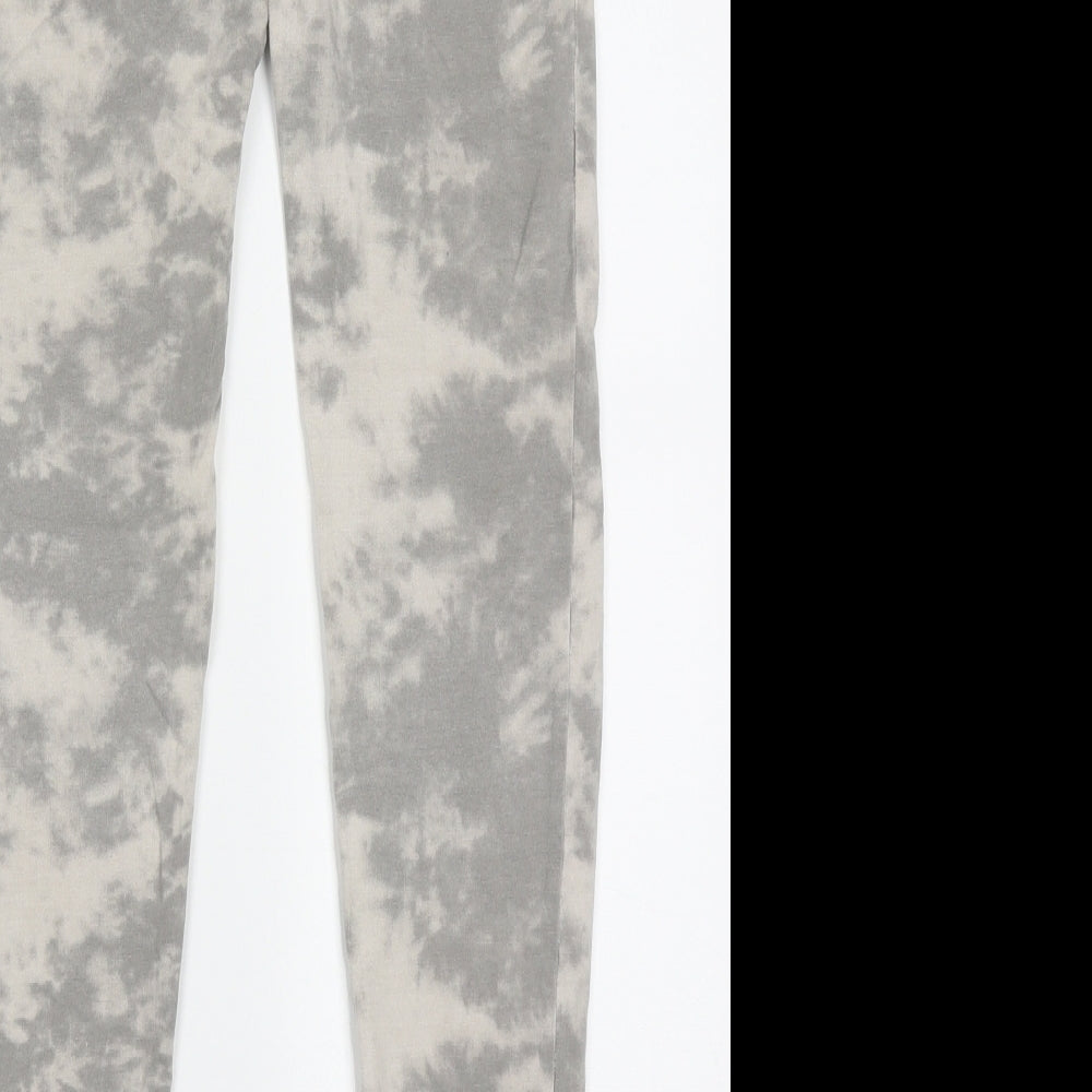 New Look Girls Grey Ombré Cotton Capri Trousers Size M  Regular Pullover