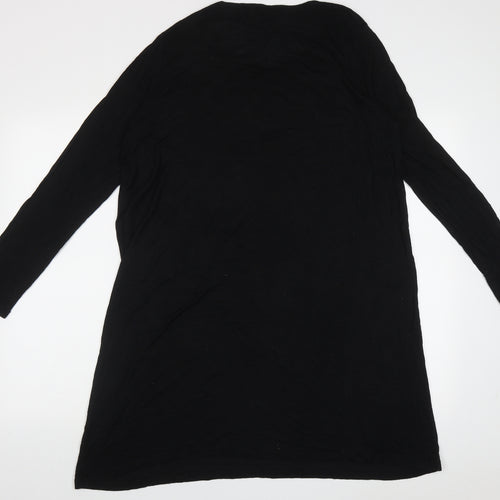 Studio Womens Black  Viscose A-Line  Size 14  Crew Neck Pullover