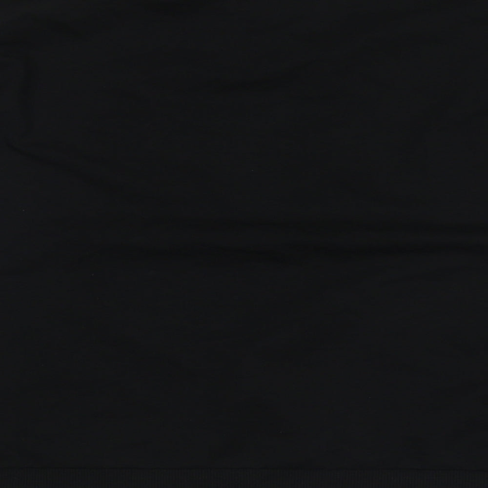 GUESS Womens Black  Cotton Pullover Sweatshirt Size 4  Pullover