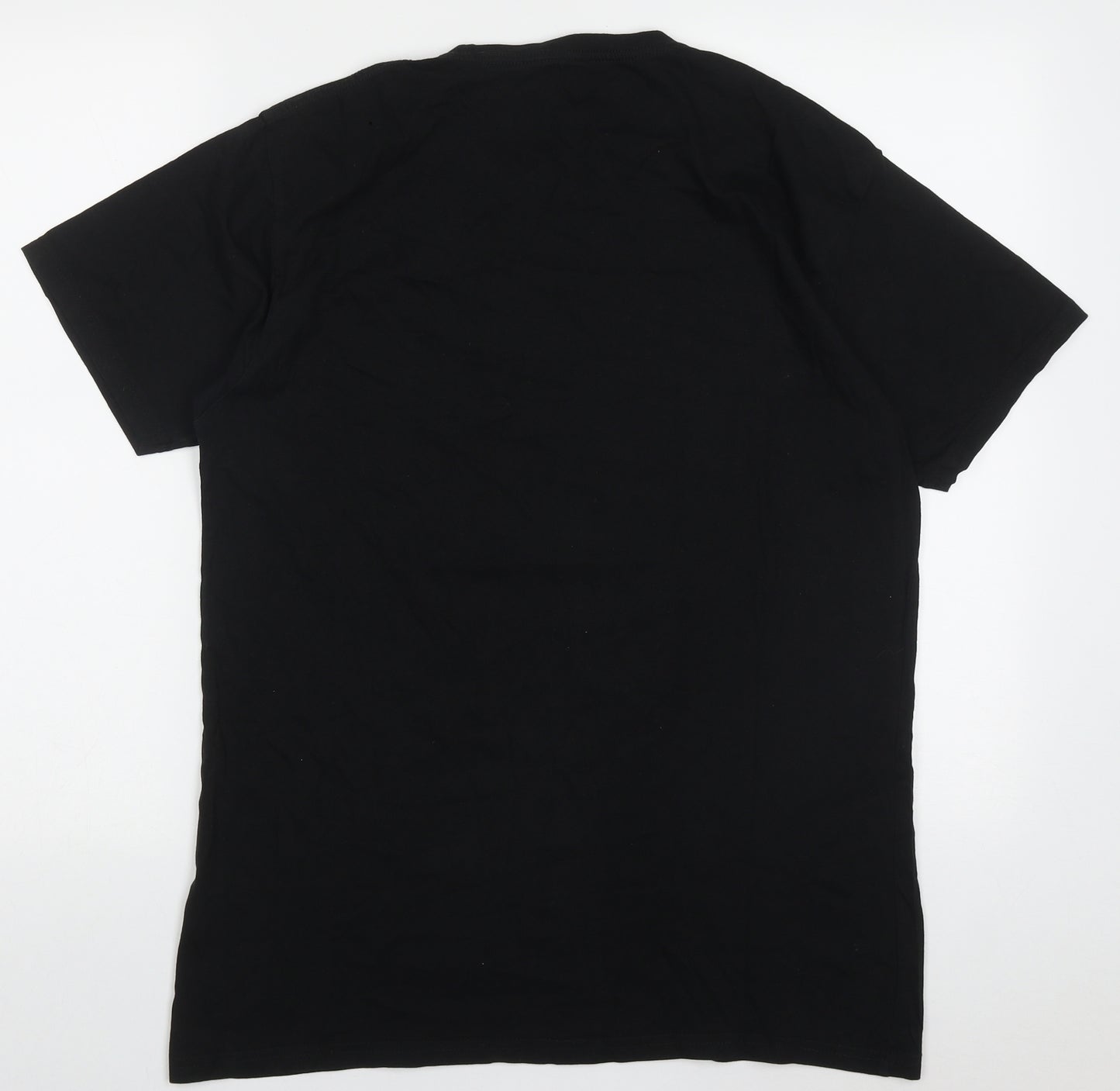 Preworn Mens Black  Cotton  T-Shirt Size S Crew Neck  - eminem