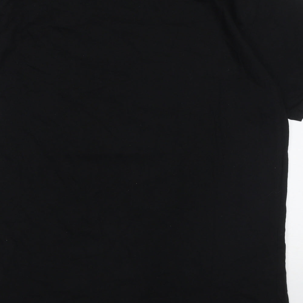 Preworn Mens Black  Cotton  T-Shirt Size S Crew Neck  - eminem