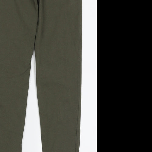 Primark Womens Green  Cotton Capri Trousers Size M L27 in Regular