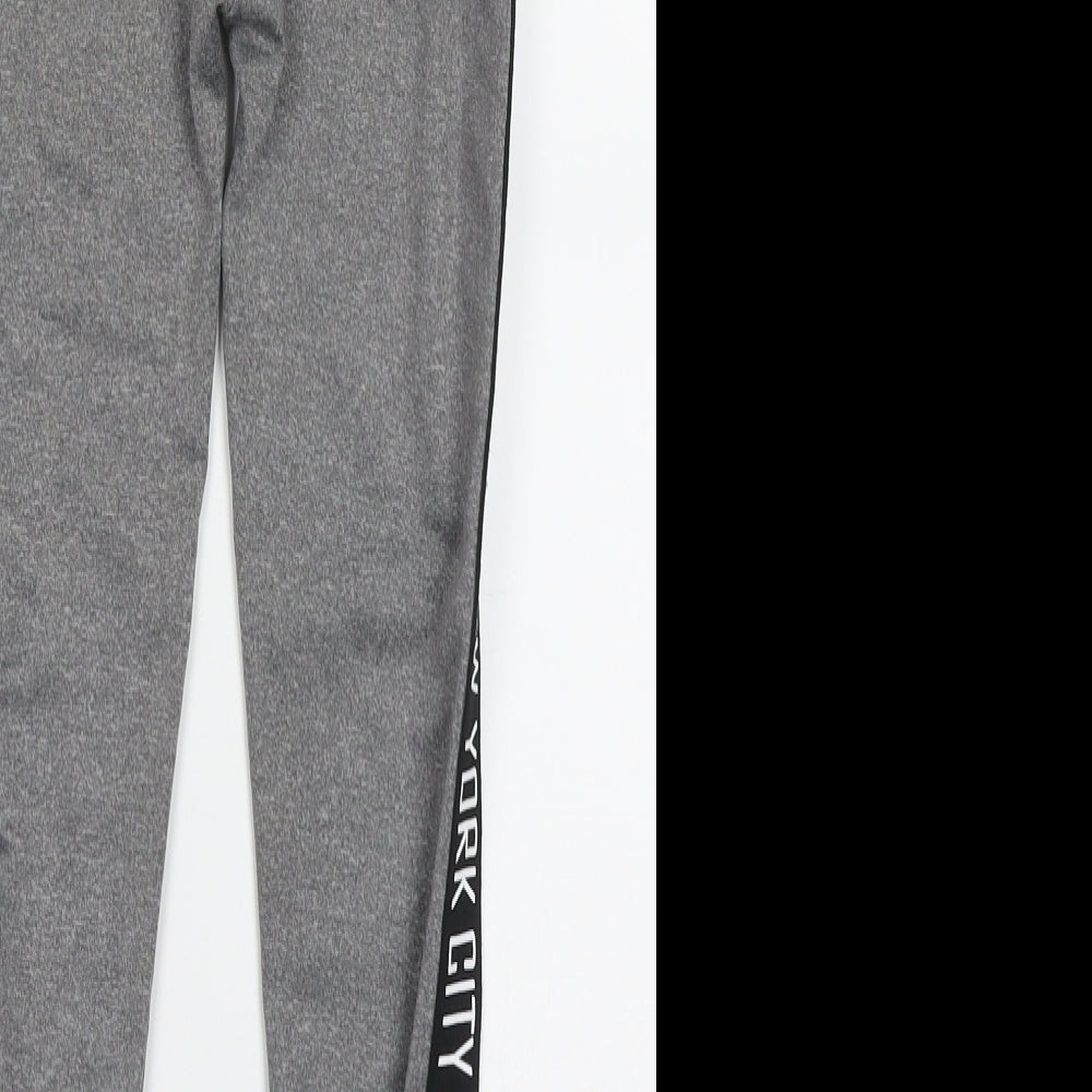 Primark Girls Grey  Polyester Capri Trousers Size 7-8 Years  Regular Pullover - New York City