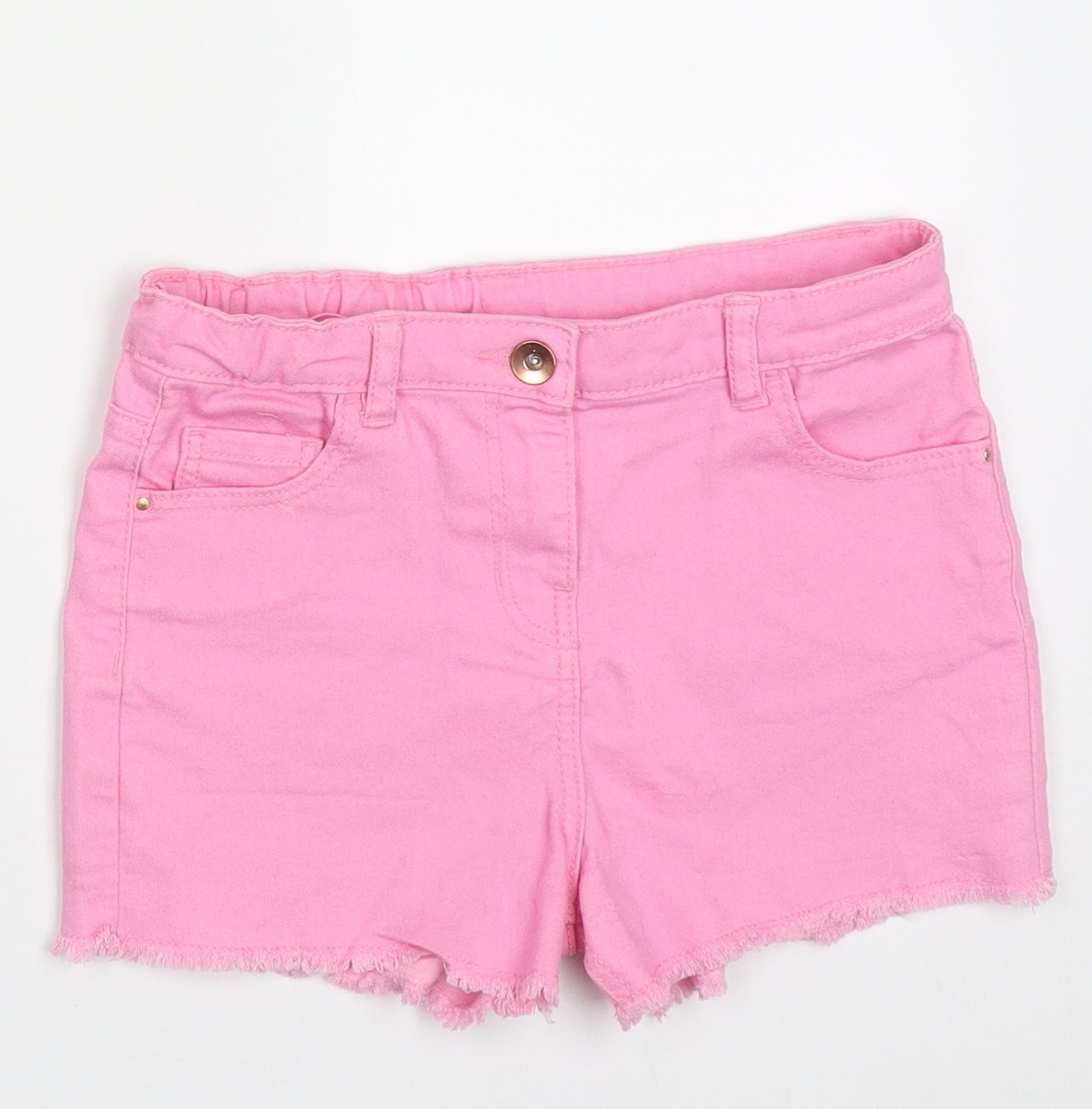 George Girls Pink  Cotton Bermuda Shorts Size 8-9 Years  Regular Buckle