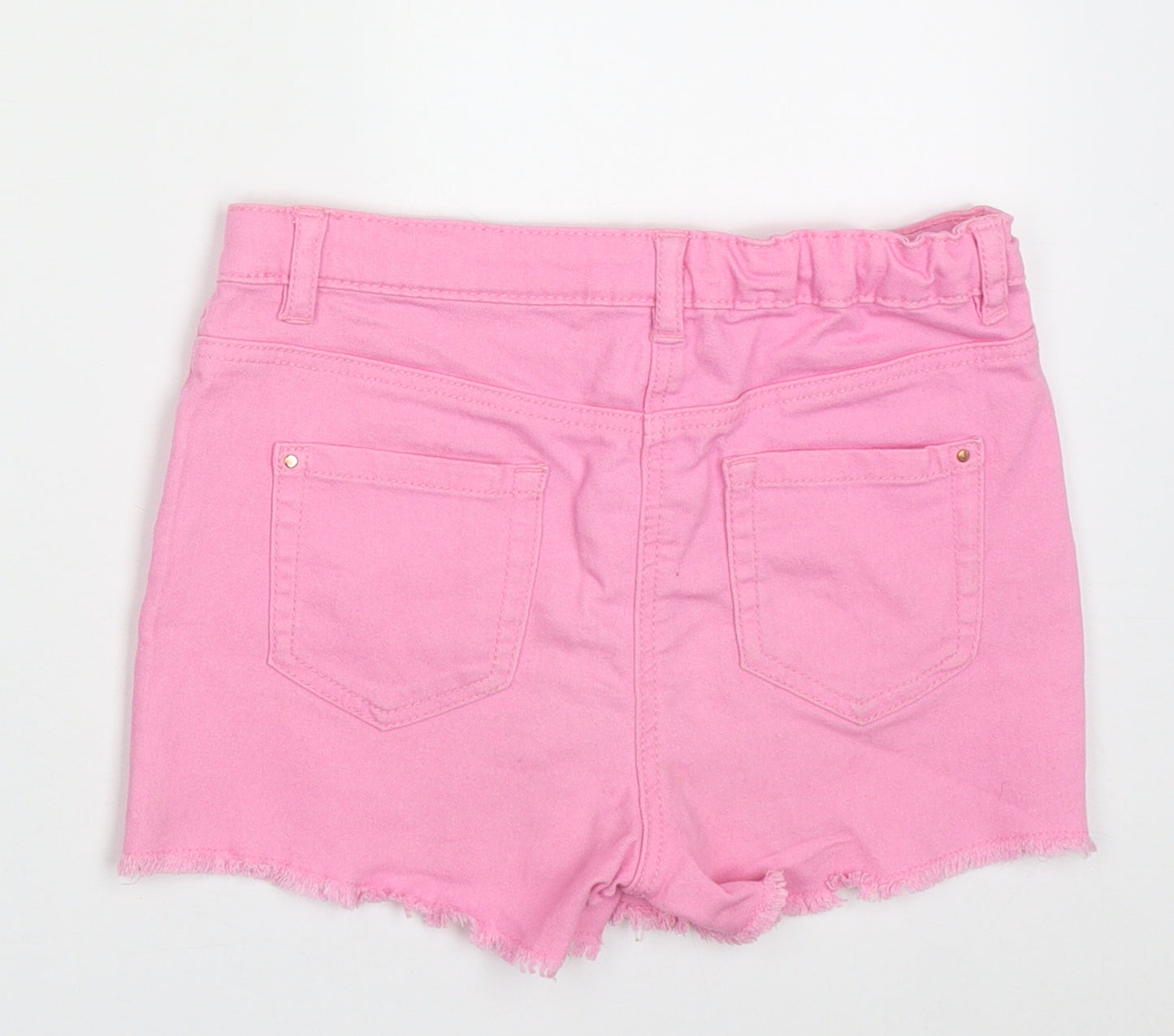George Girls Pink  Cotton Bermuda Shorts Size 8-9 Years  Regular Buckle
