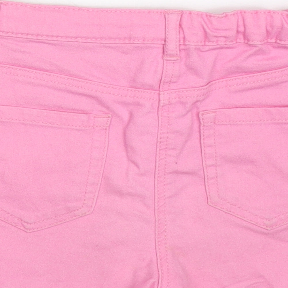 George Girls Pink  Cotton Bermuda Shorts Size 8-9 Years  Regular Buckle