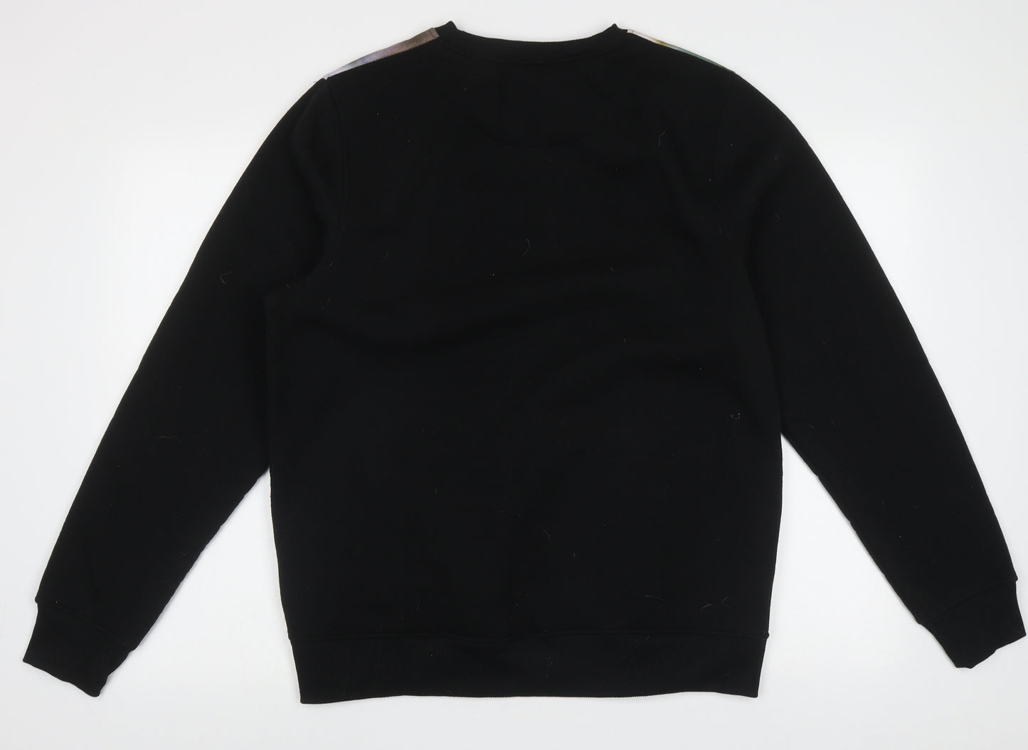 Lambretta Mens Multicoloured Crew Neck Geometric Polyester Pullover Jumper Size XL