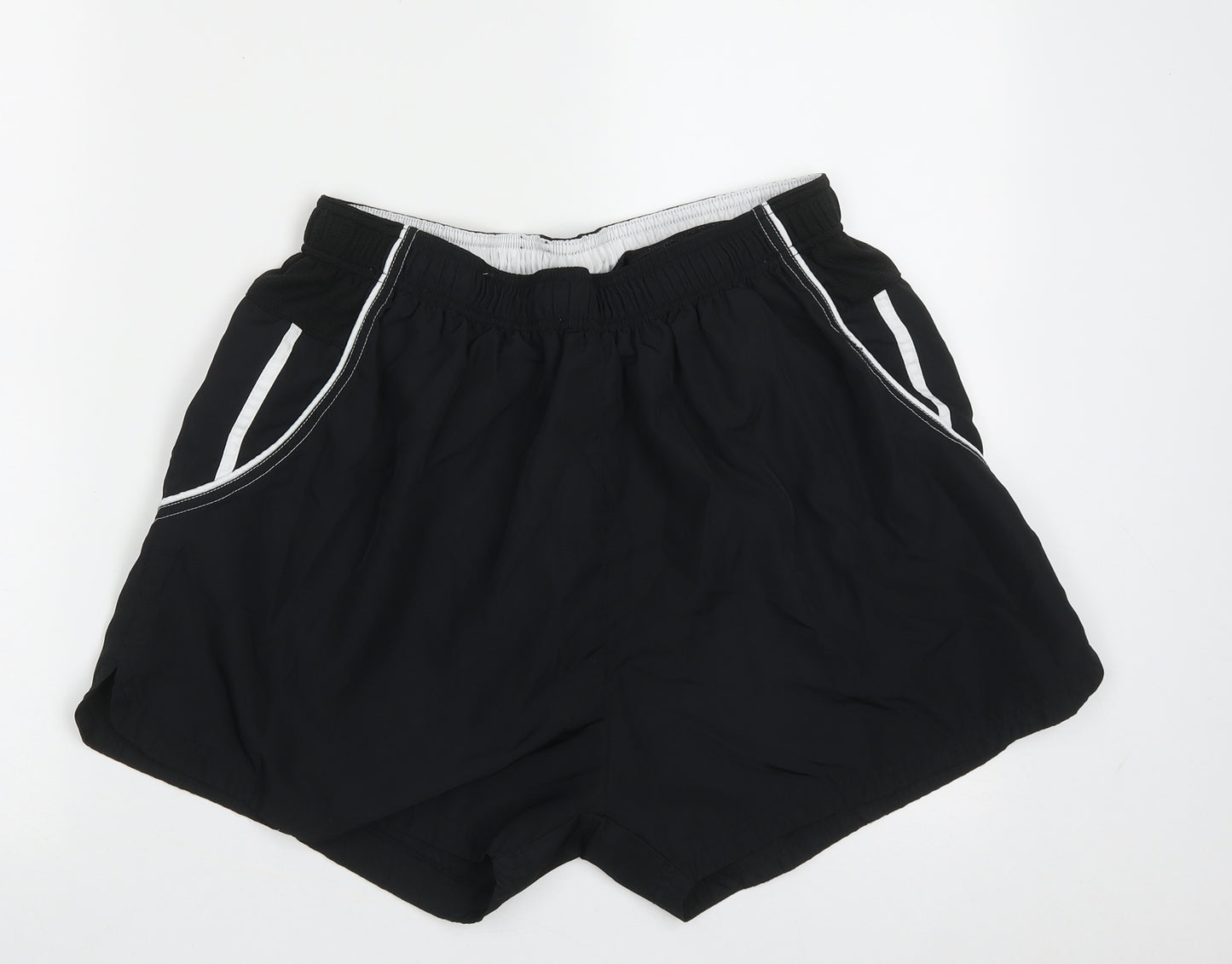 Game Gear Mens Black  Polyester Sweat Shorts Size 2XL  Regular Tie - leg 3 inch