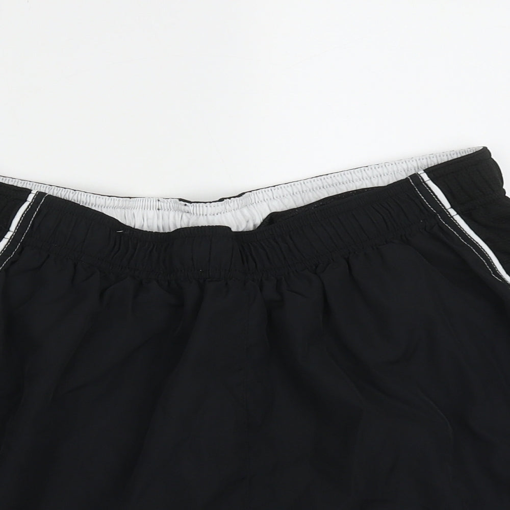 Game Gear Mens Black  Polyester Sweat Shorts Size 2XL  Regular Tie - leg 3 inch