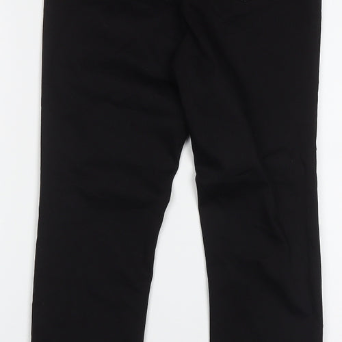 Papaya Womens Black  Cotton Skinny Jeans Size 10 L28 in Regular Button