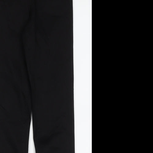Papaya Womens Black  Cotton Skinny Jeans Size 10 L28 in Regular Button