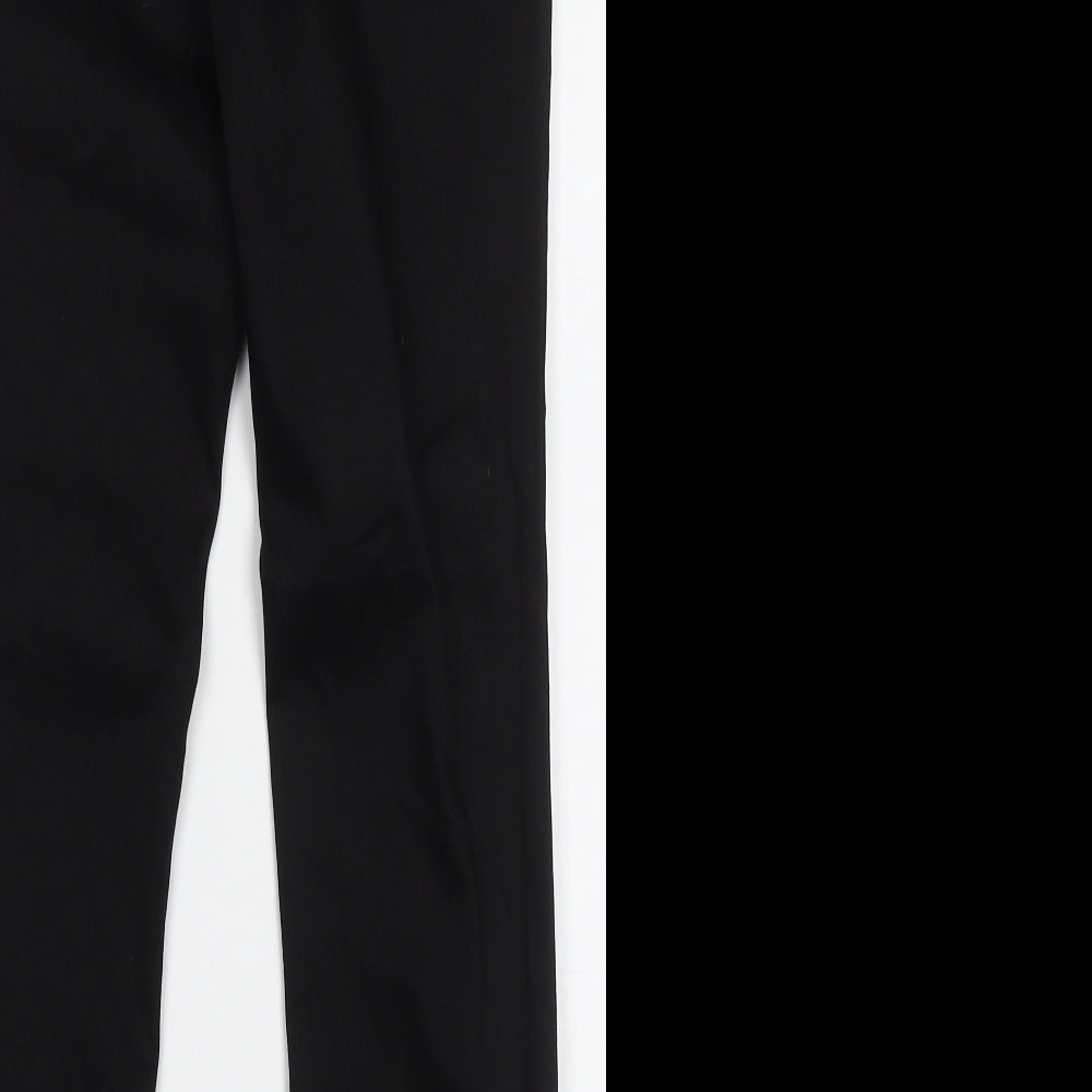Papaya Womens Black  Cotton Skinny Jeans Size 10 L28 in Regular Button