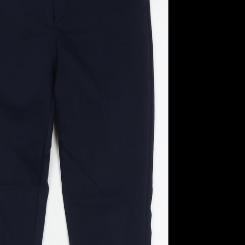 Stradivarius Womens Blue  Polyester Trousers  Size 12 L25 in Regular Hook & Eye